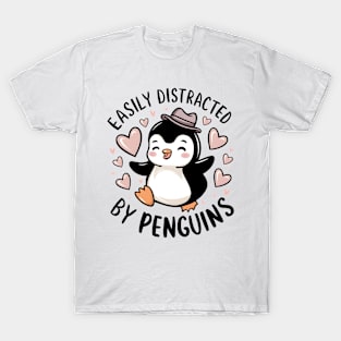 Easily Distracted by Penguins T-Shirt